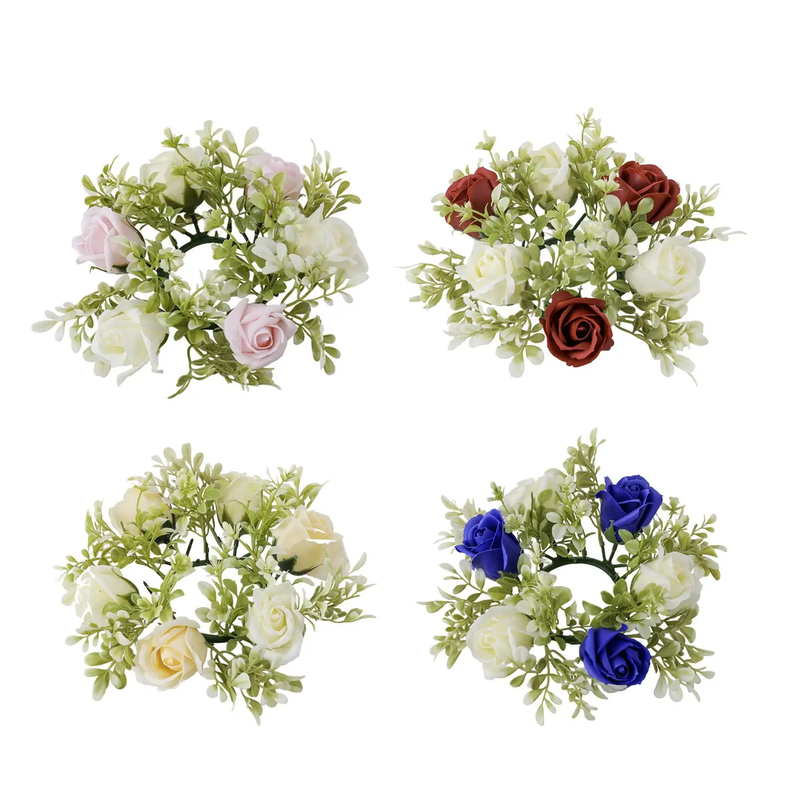 Искусственный цветок свеча кольцо центральная часть стола искусственные