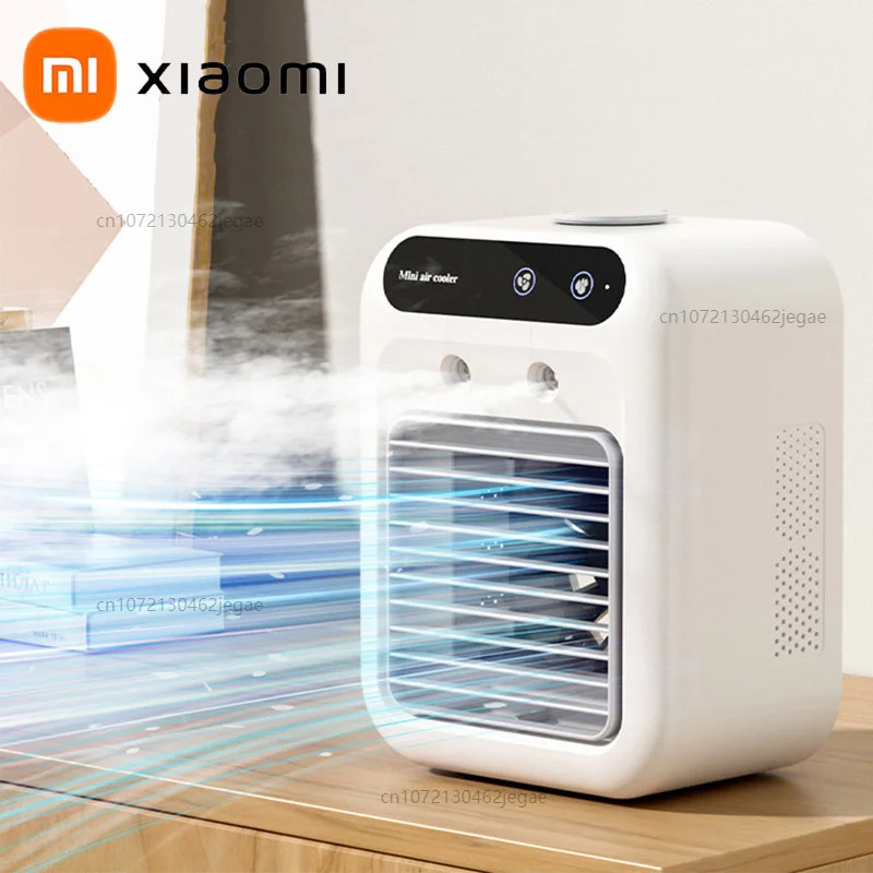 

Xiaomi Portable Mini Air Conditioner Cooler Fan Water Cooling Fan Air Conditioning air cooler For Office Mobile Air Conditioner