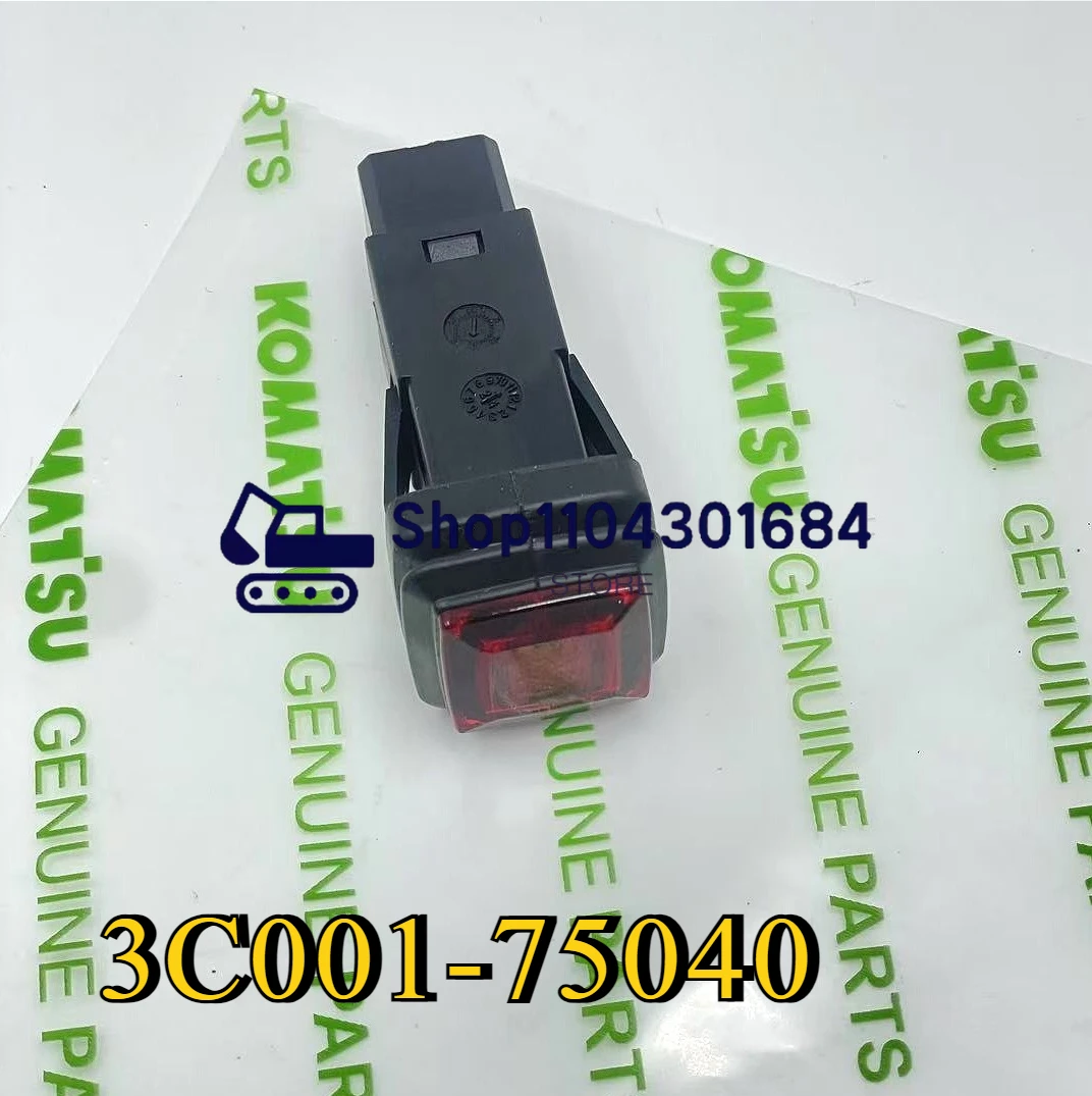 Фото 3C001-75040 Выключатель аварийности для Kubota L2501, L3200, L4400, L5240, M4900, M9540+ №1