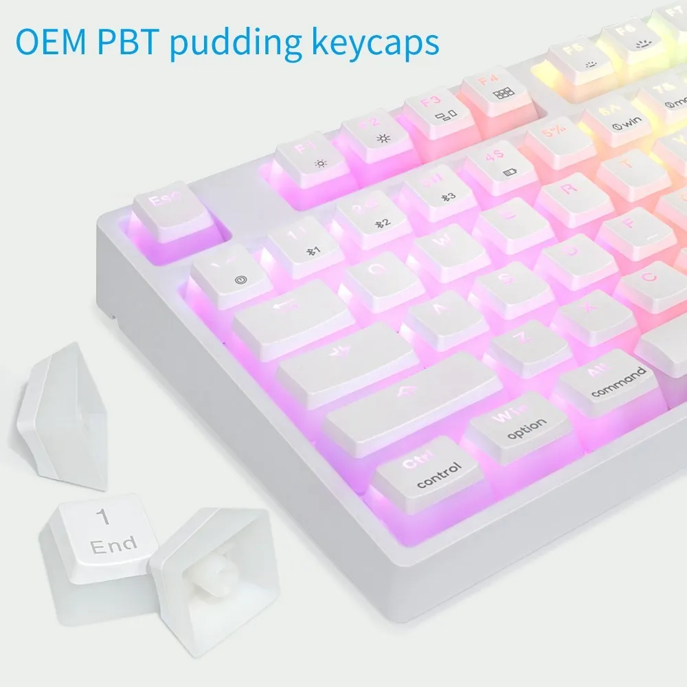 gk108 108 keys usb wired jelly keycap mechanical gaming keyboard rgb backlit mechanical gamer keyboard for desktop tablet laptop free global shipping