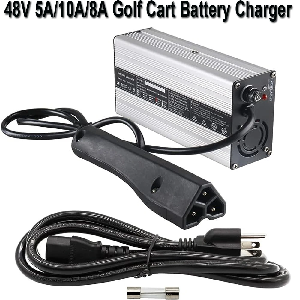 48V 5A 6A 10A RXV Golf Cart Lead AcidBattery Charger Replace
