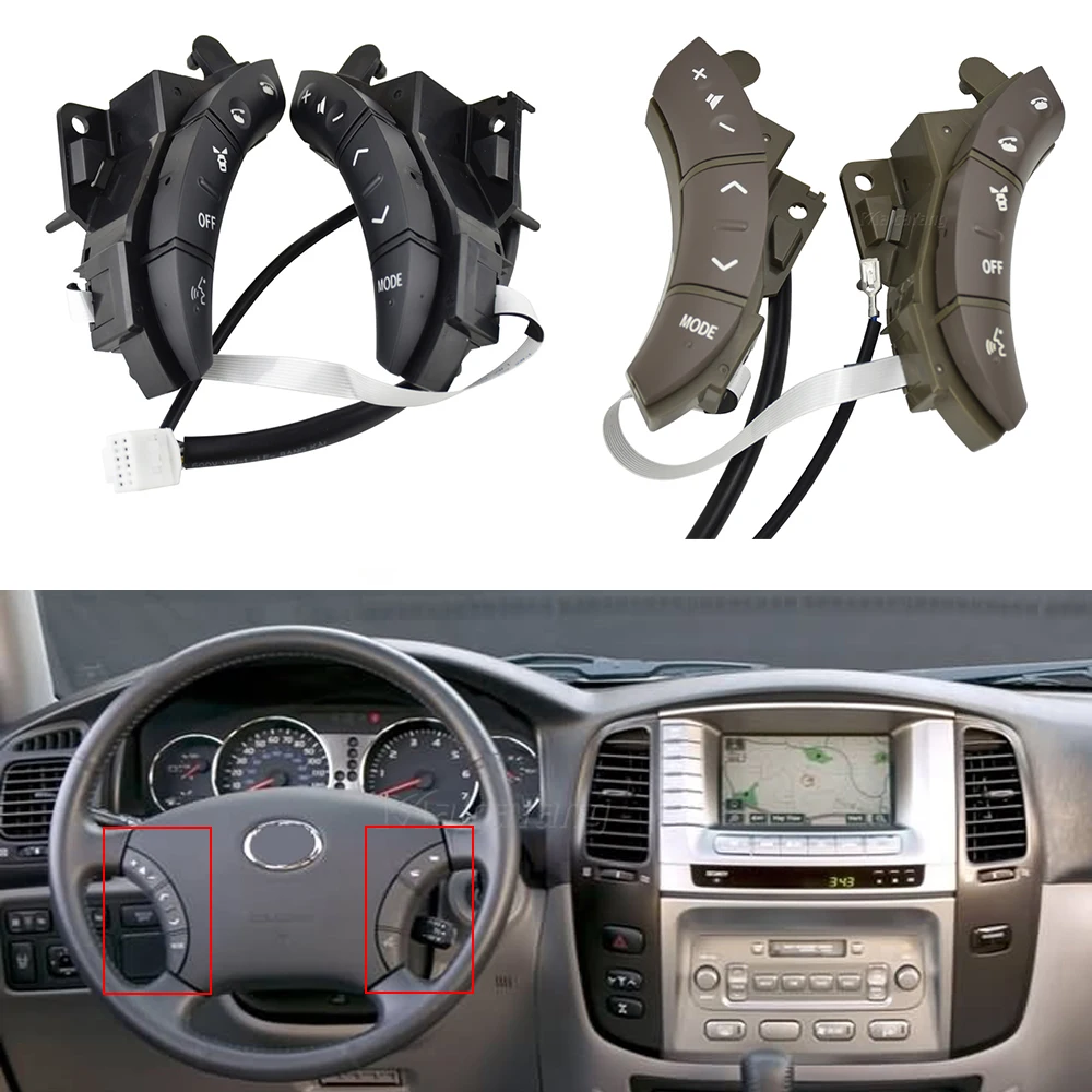 

Car Styling For Toyota Highlander Land Cruiser 75B037 84247-58010 Multi-function Steering Wheel Controls Switch Button