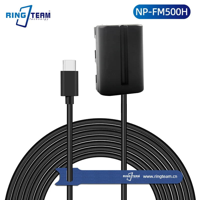 

PD USB-C TYPE-C to DC Coupler NP-FM500H FM500H for Sony DSLR-A850 SLT-A65 SLT-A57Y SLT-A77V SLT-A99 DSLR-A700 DSLR-A200