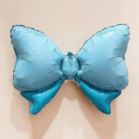 Воздушный шар из алюминиевой фольги с большим бантом-бабочкой, 88x62 см