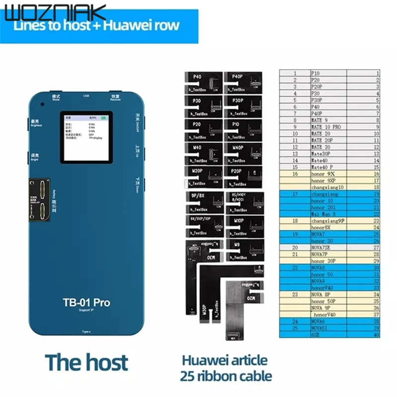 RELIFE Smart IP Tester TB-01 Pro For iPhone 6-13ProMax ForHuawei Samsung Screen display 3D Touch Multifunction Test Tools |