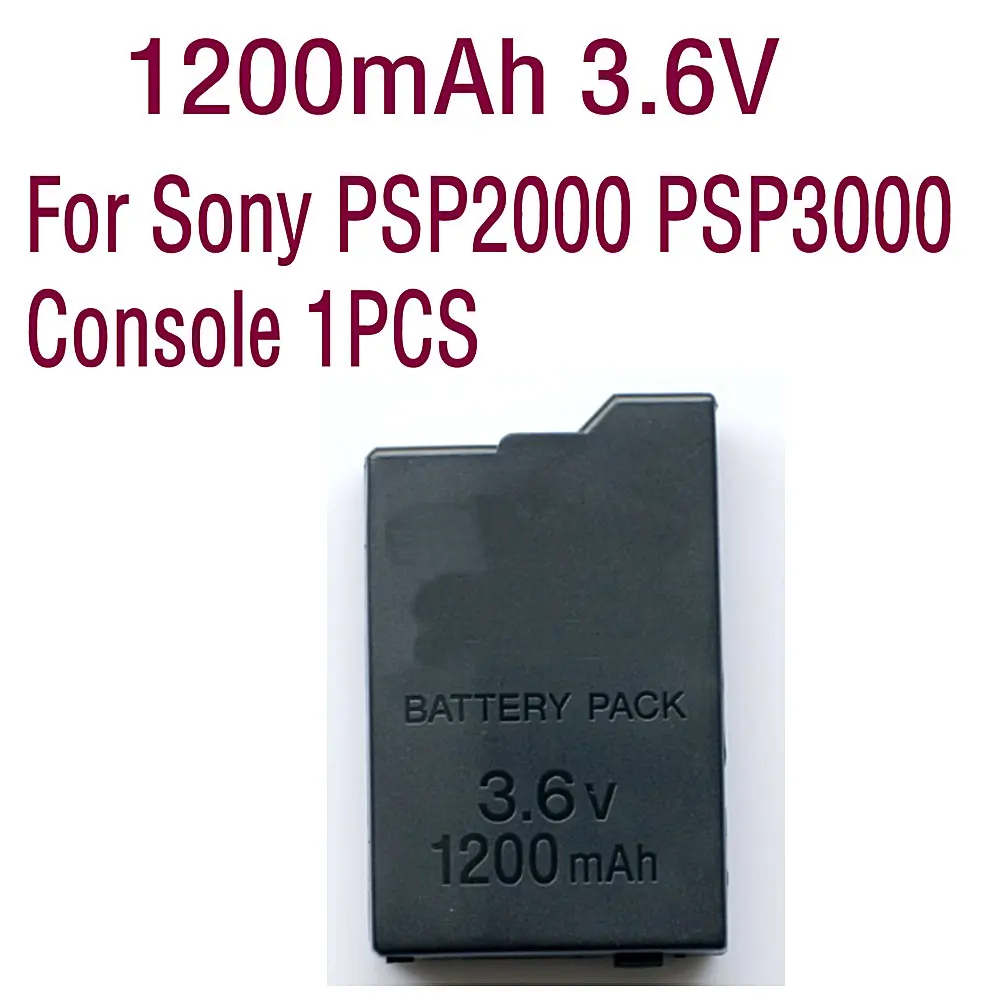 High quality Brand Battery 1200mAh 3.6V Rechargeable Battery Pack Replacement For Sony PSP2000 PSP3000 Console 1PCS Cell phone