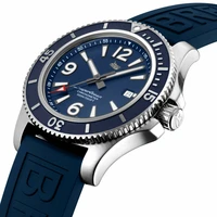 breitling superocean 44 blue dial rubber strap smart watch free shipping for men rel%c3%b3gio masculino luxury fashion wristwatch