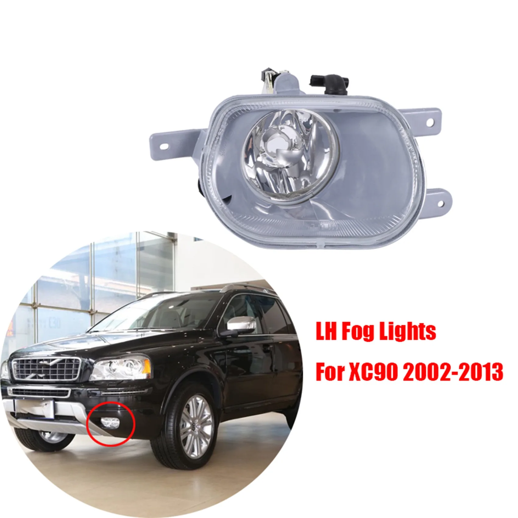

Car Fog Light Left Side Headlight Driving Lamp Fog Lights Foglights for VOLVO XC90 2002-2013 31111182