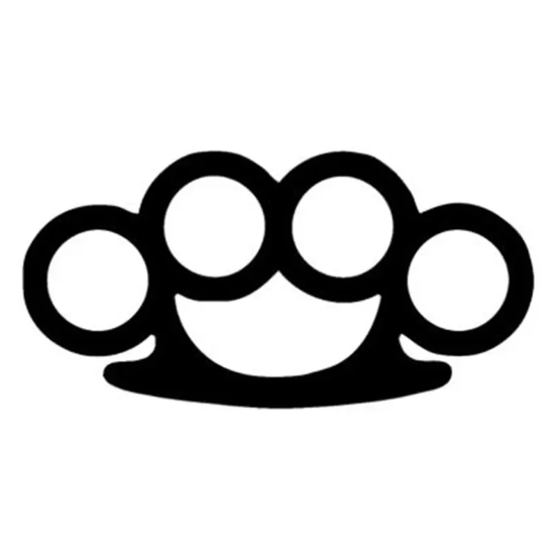 Черные/серебряные латунные кастеты креативный автомобильный Стайлинг KK