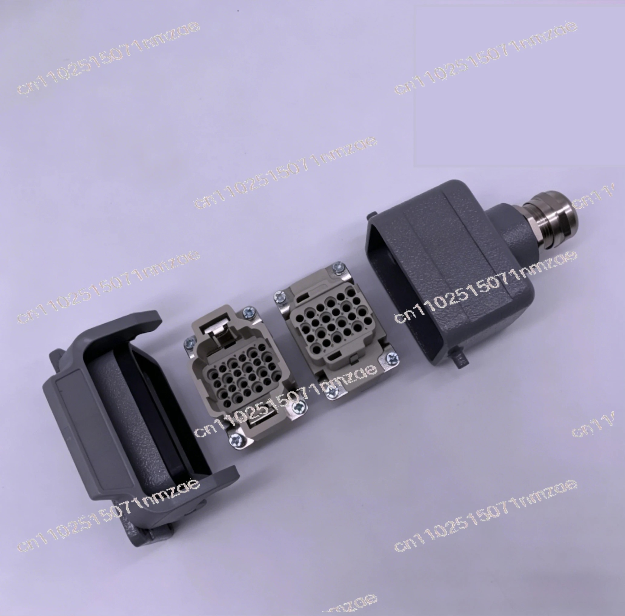 Фото Разъем для тяжелых нагрузок, 24-контактный, 24-жильный, 024dfm A-BB Plug №2