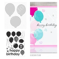new arrival balloon partyl cutting dies stamps scrapbook diary decoration stencil embossing template diy greeting card handmade2