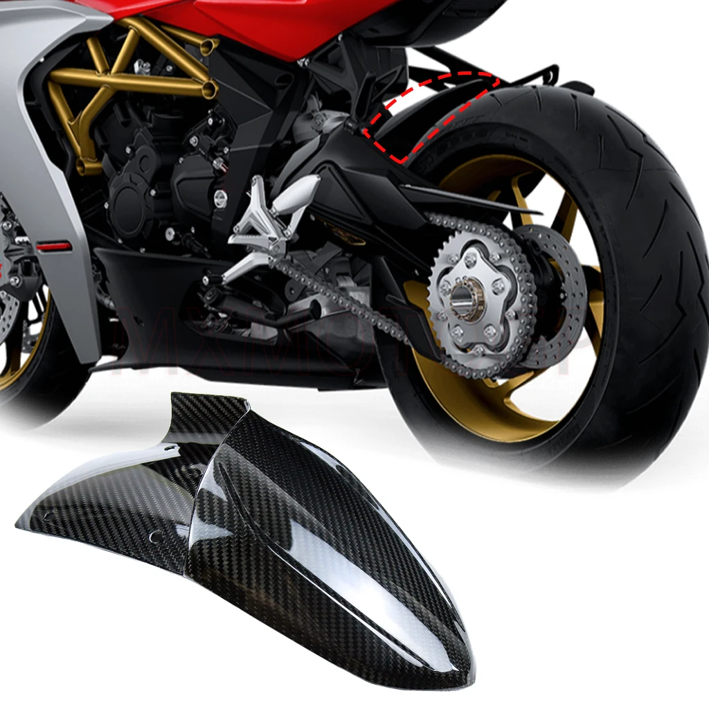 

For MV Agusta Superveloce 800 2020 2021 2022 3K Carbon Fiber Rear Fender Rear Mudguard Motorcycle Accessories