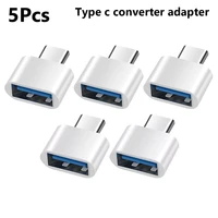 510pcs otg android type c to micro usb type c to usb 3 0 female adapter universal mobile phone data line charging converter