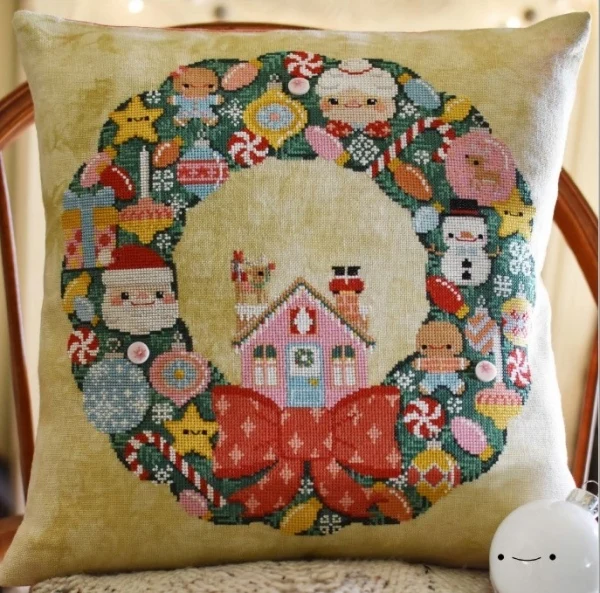 Набор для вышивки крестом 18-рождественский комплект ткани с металлическим