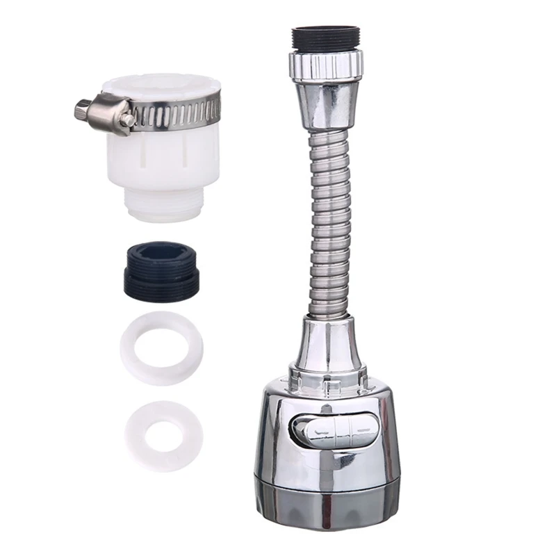 

Kitchen Faucet High Pressure Nozzle Tap Adapter Set Sink Spraying Head for Home Kitchen Sink Hand Vegetables Washing Rotatable