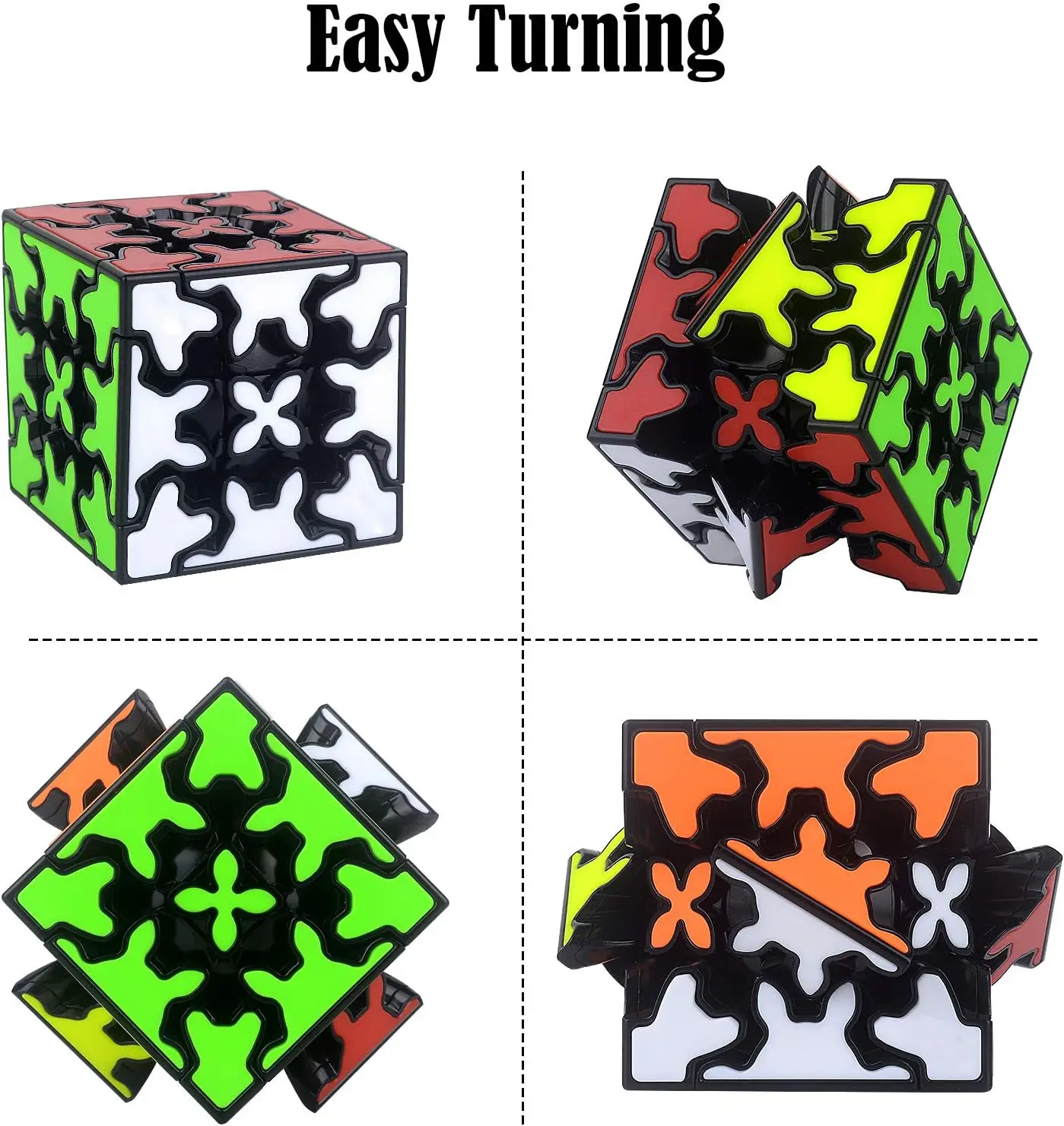 Кубик-головоломка Qiyi 3x3x3 трехмерный вращающийся на 360 градусов