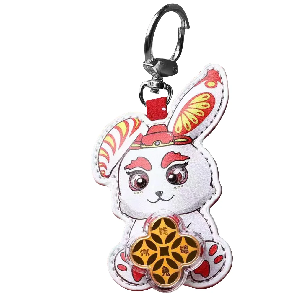 

Rabbit Keychain Pendant Zodiac Yearthe Chinese Key Decor Festivalmetal Shape Decoration Luggage Hanging Decorativering