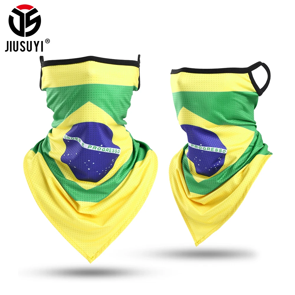 

Национальный флаг, искусственная треугольная маска для лица, подвесное ухо, ледяной Шелковый шейный Гетр, Обложка в виде трубы, для спорта, для бега, для мужчин