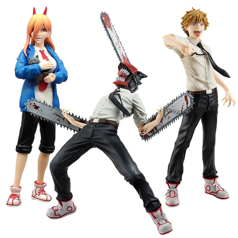 Power Action Figure Chainsaw Man Denji Figurine Collectible Model Doll Toys