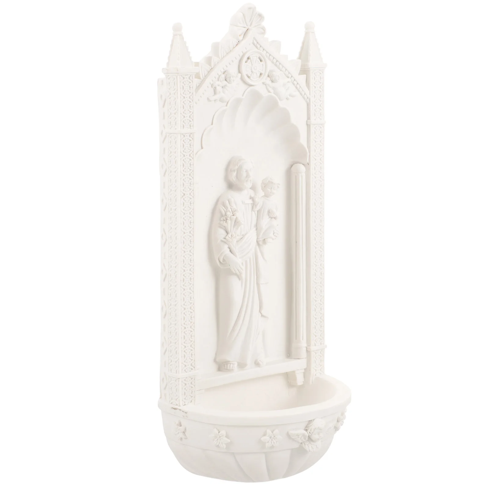 

Astetic Room Decor Resin Tiny Jesus Statue Ornament Figurine Desktop Adornment Maria Craft