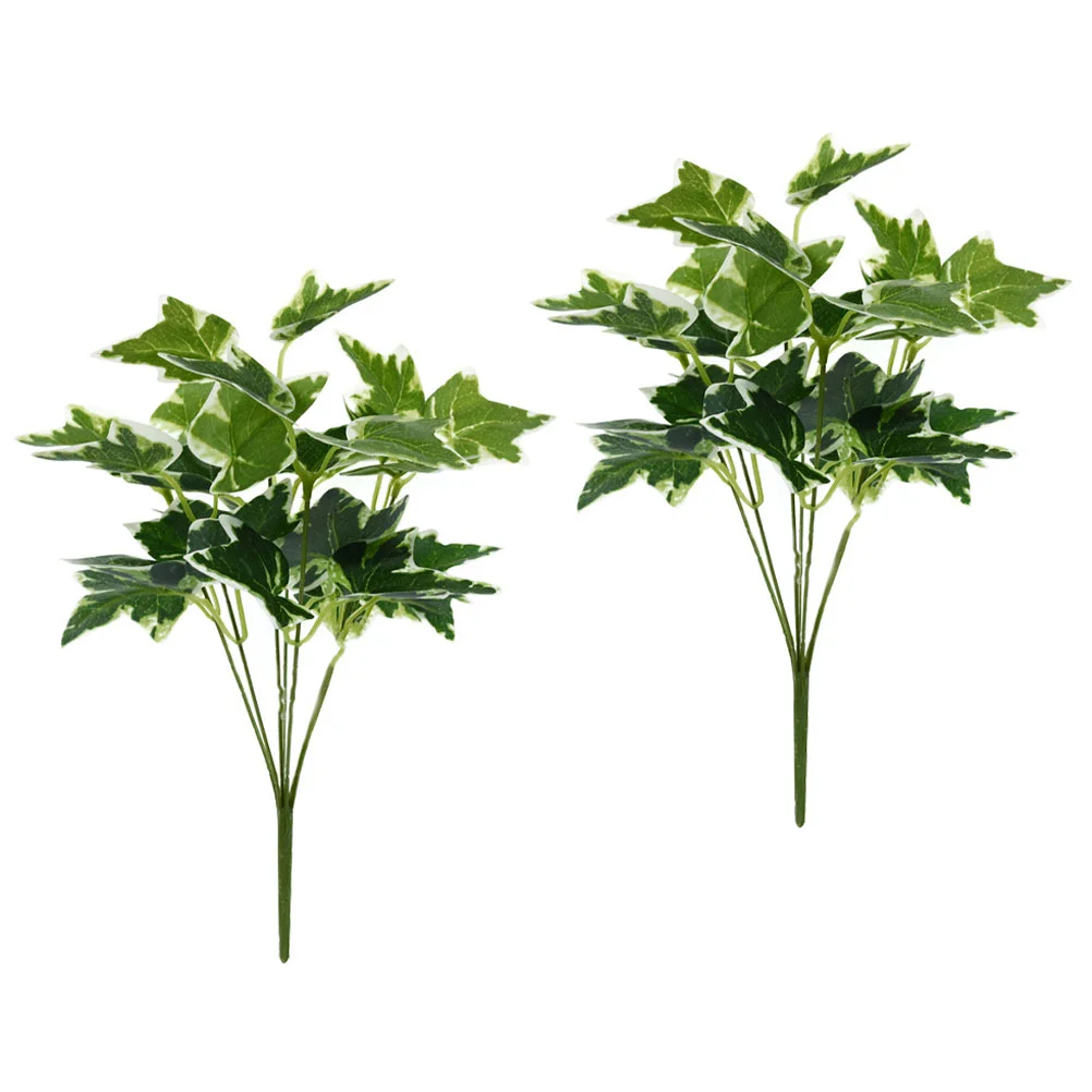 

2 Pcs Imitation Plants Simulation Leaves Faux Greenery Branches Simulated Decor Fake Sweet Potato