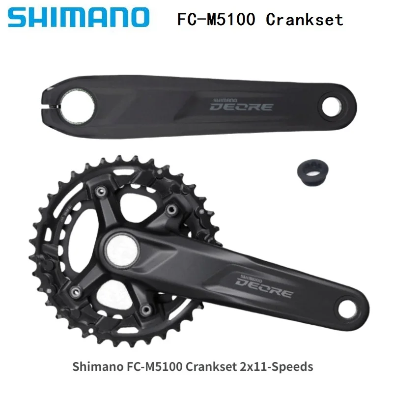 

DEORE FC M5100 Crankset M5100 1x11-Speed 2x11-Speed 26-36T 32T 170MM 175MM