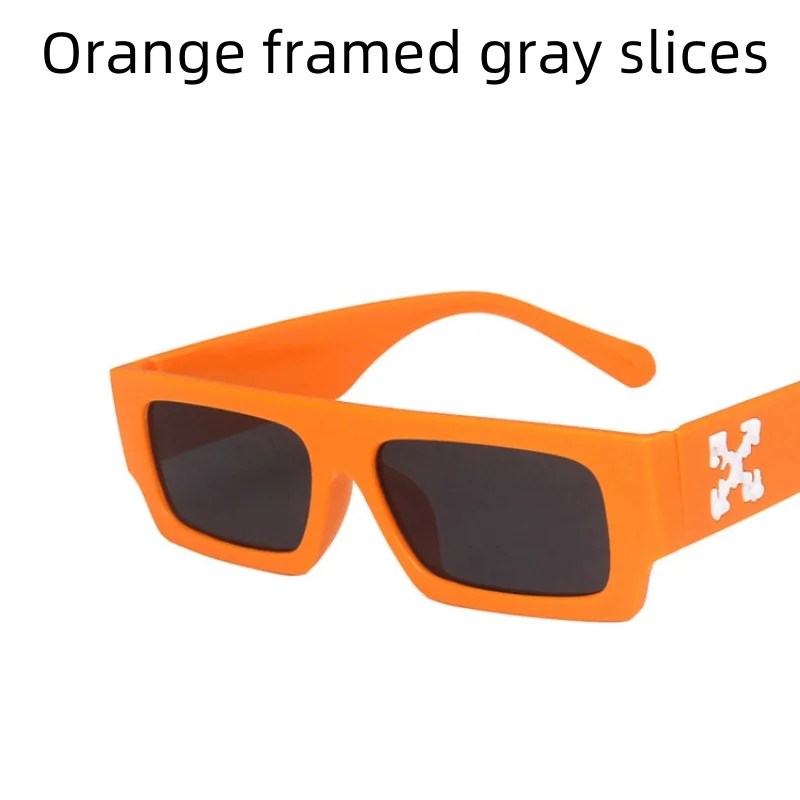 Мужские и женские солнцезащитные очки в маленькой оправе с принтом