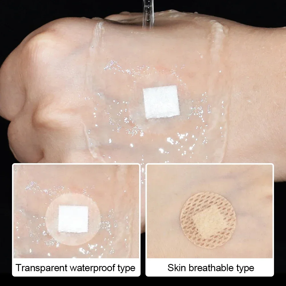 120 шт./кор. мини-круглый медицинский бинт прозрачный водонепроницаемый дышащий