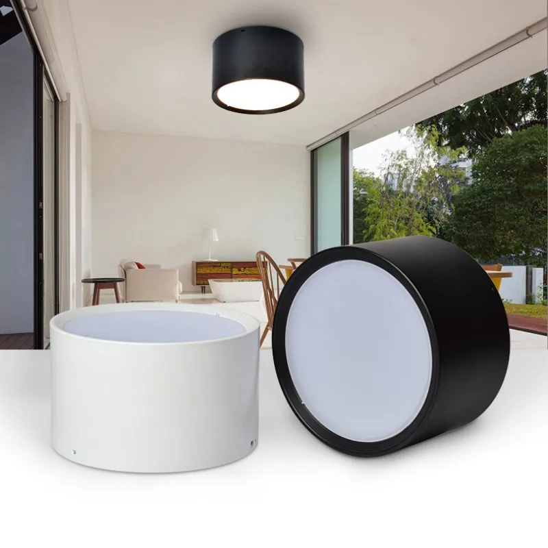 

Светодиодный светильник с поверхностным креплением, точечный светильник без драйвера, потолочные лампы, точечные светодиодный щения, 12 Вт, ...