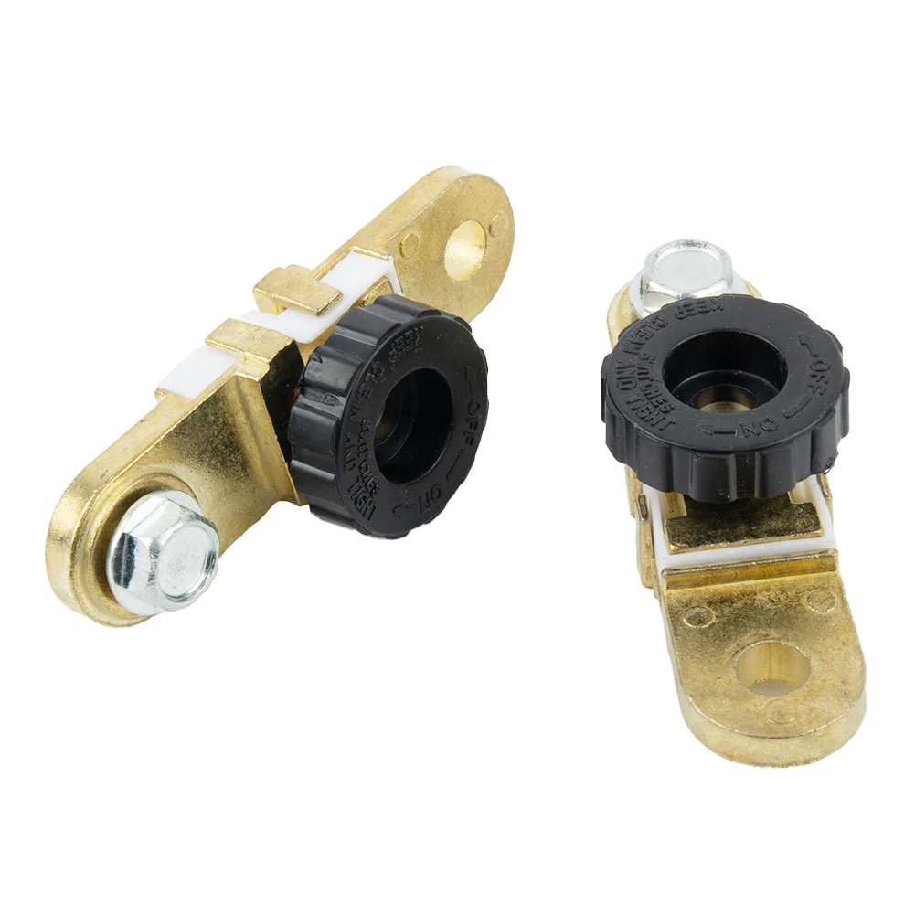 

Cut Off Switch Disconnect Switch Accessories Battery Termina Pair Parts Plated Brass Quick Replacement Side Mount