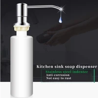 liquid soap dispenser suitable for kitchen countertop white hand pump abs plastic 300ml bathroom accessories shampoo bottle