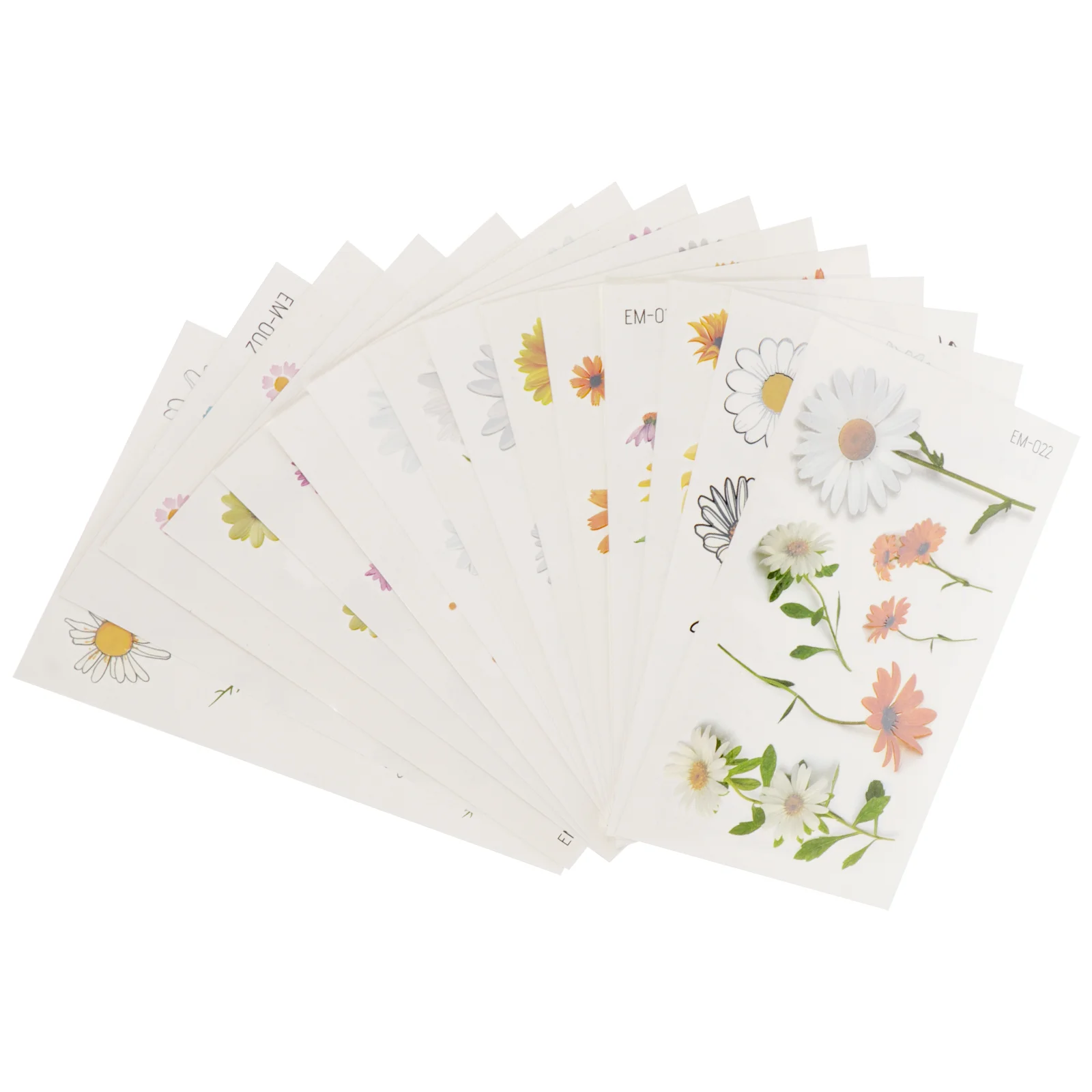 

Sheets Waterproof Body Flower Stickers Waterproof Fake Face Face