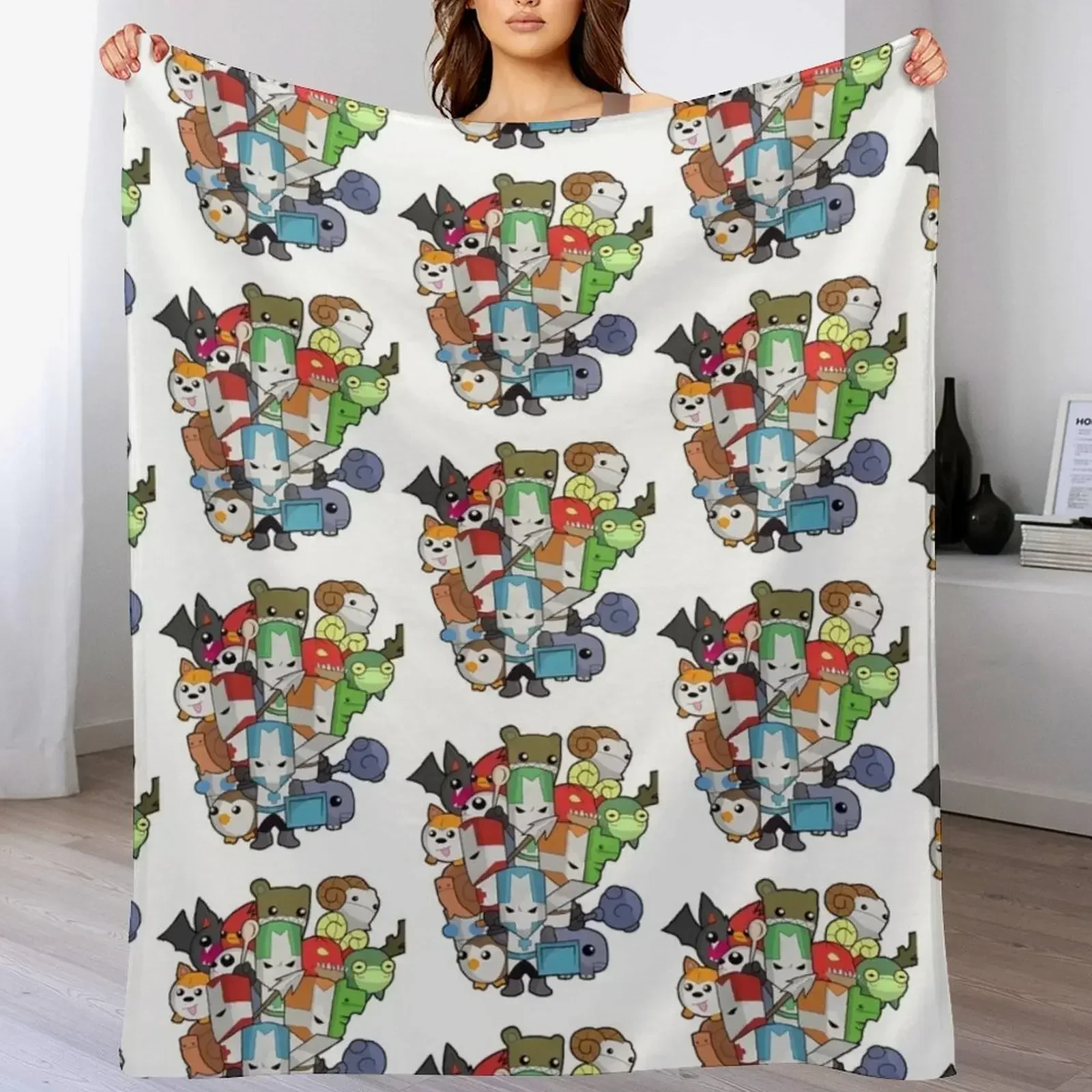 Castle Crasher Игра года Пледы Фланелевые волосы Зимние постельные принадлежности