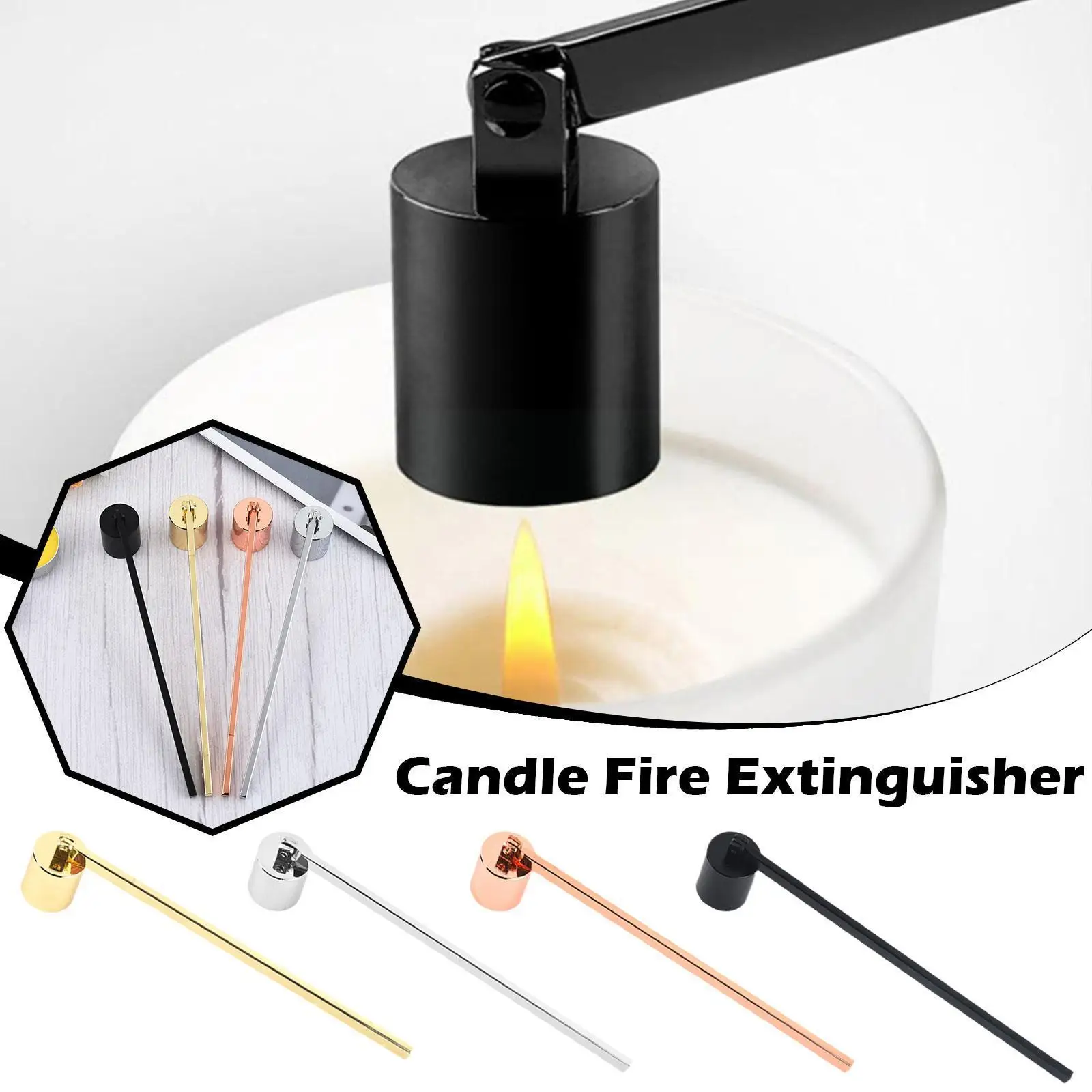 

Candle Snuffer Tool Long Handle Bell Extinguisher Accessory Extinguish Putting Steel Accessories Stainless Candle Wicks Out N7c8