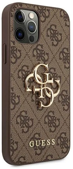 Чехол CG Mobile Guess PU 4G Big metal logo Hard для iPhone 12/12 Pro цвет Коричневый |