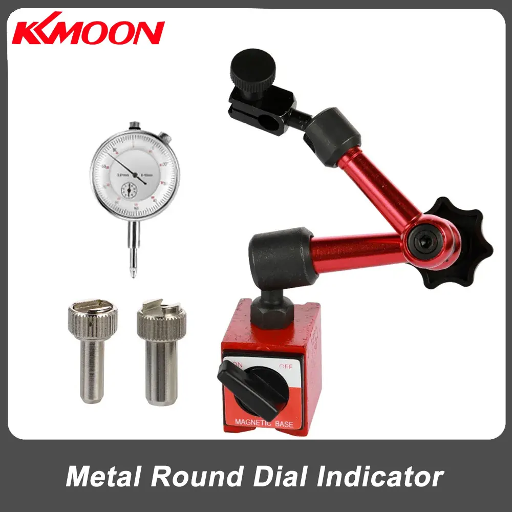 Металлический круглый циферблат и гибкий мини-держатель с магнитным основанием