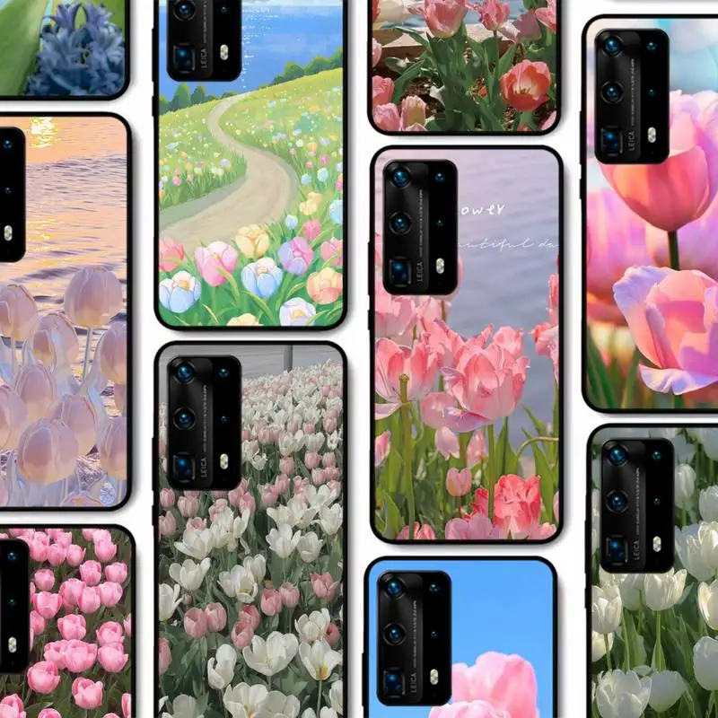 

tulips flower Phone Case for Huawei P30 40 20 10 8 9 lite pro plus Psmart2019