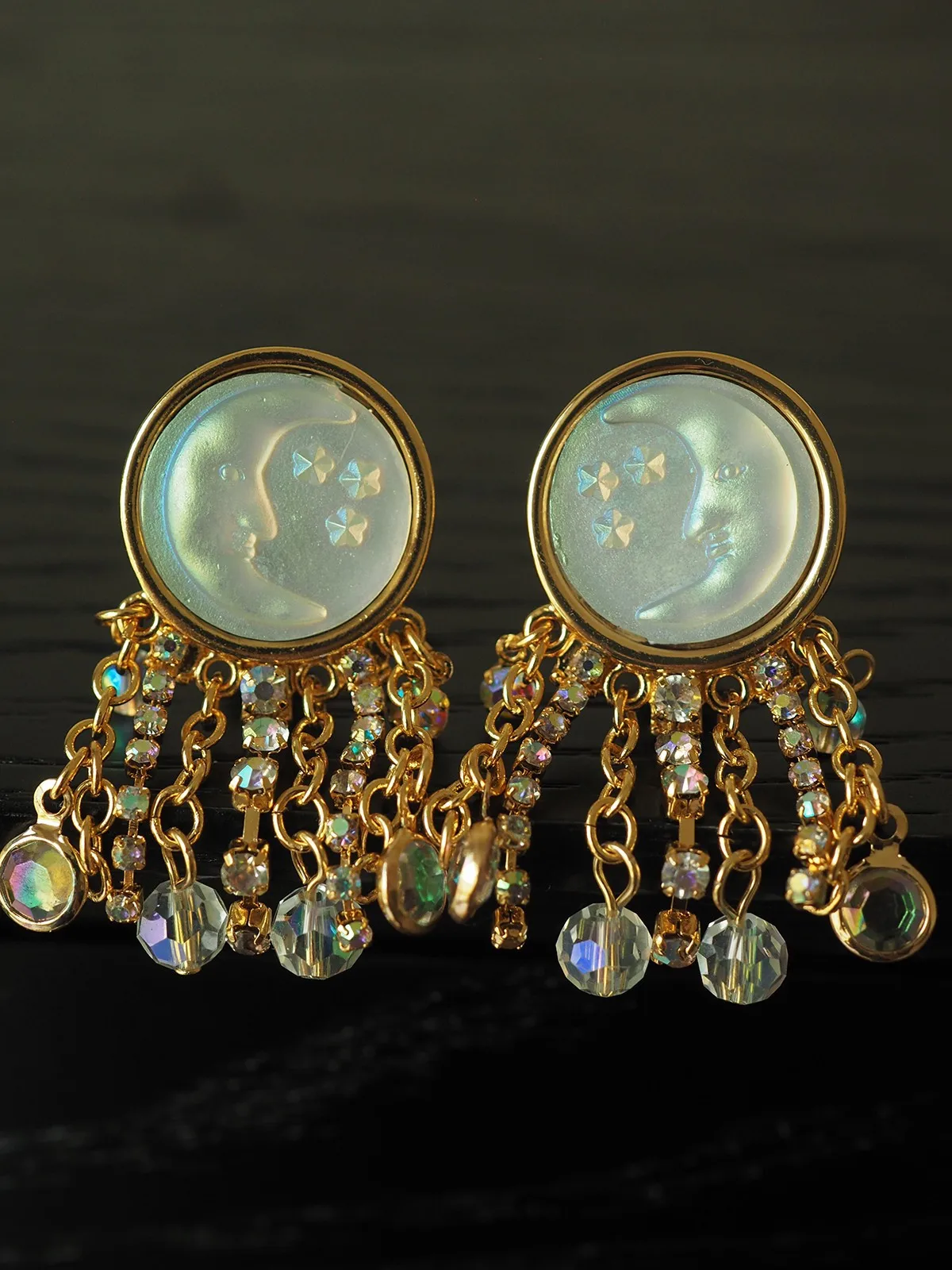 

Винтажный средний клип для ушей, персональный Новый Модный кристалл