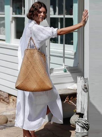 Повседневное белое бикини, накидки, рубашки, пуговицы спереди, открытое летнее пляжное платье, элегантная женская пляжная одежда, купальный костюм, накидка A1553