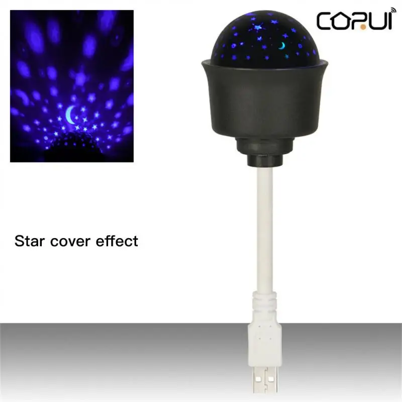 

CoRui USB Plug LED Starry Sky Night Light USB Powered Star Projector Lamp Remote Control RGB Led Atmosphere Decor Christmas Gift