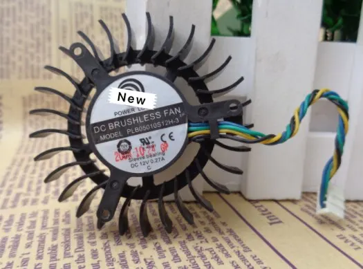 Для Power Logic PLB05010S12H-3 DC 12 В 0.27A 4-проводной 55x55x13 мм вентилятор охлаждения сервера |