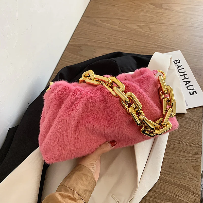 

Утолщенная сумка через плечо с цепочкой, сумка-тоут, эстетические женские кошельки и сумочки, женские кошельки, Женская Маленькая Сумочка д...