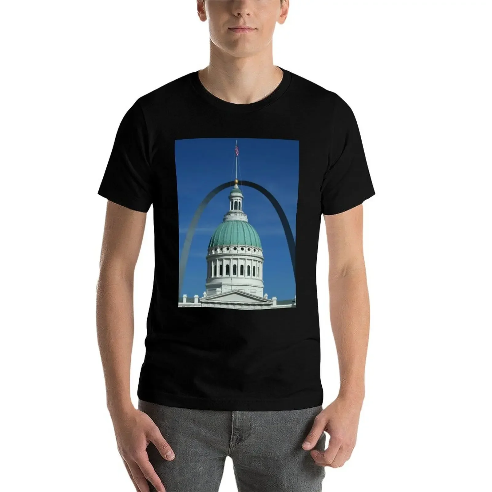 Футболка St.Louis Missouri уличная одежда дизайнерские рубашки летние топы мужская