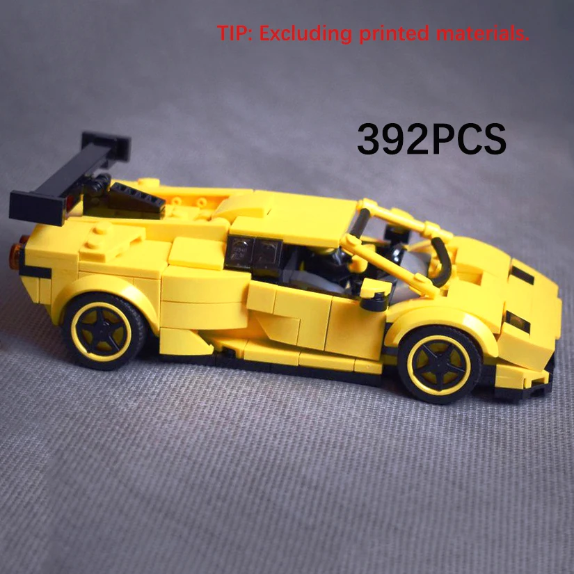 Фото Конструктор MOC 55126, совместимый с известными брендами, технические строительные блоки, модель гоночного суперкара, 392 детали, креативный подарок, игрушка для сборки №2