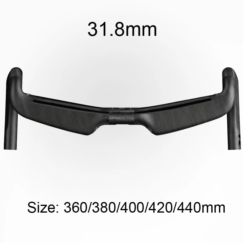 

Aero Carbon Handlebar Bike Bent Drop Bar Road Bicycle Handlebars 31.8MM Cycling Accesories 360/380/400/420/440 UD Matte Black