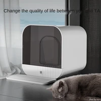 new drawer type cat litter box fully enclosed and splash proof pet cat toilet villa style cat litter cat cleaning supplies kitty