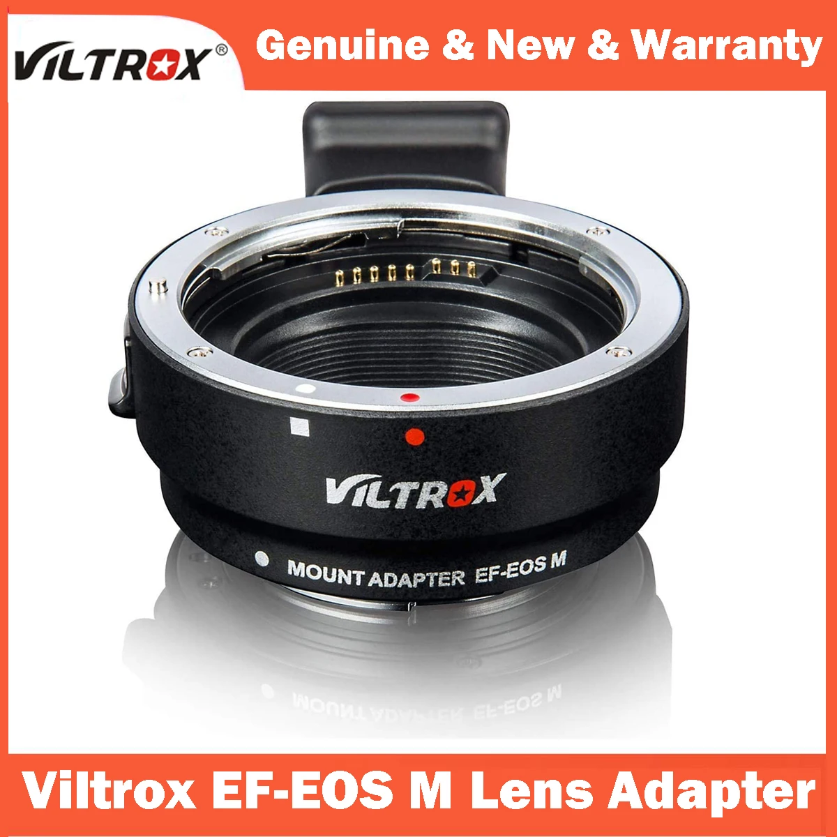 

Viltrox EF-EOS M Lens Adapter Auto-Focus Lens Converter Ring for Canon EF or EF-S-Mount Lens to Canon EF-M-Mount Camera EOS M M2