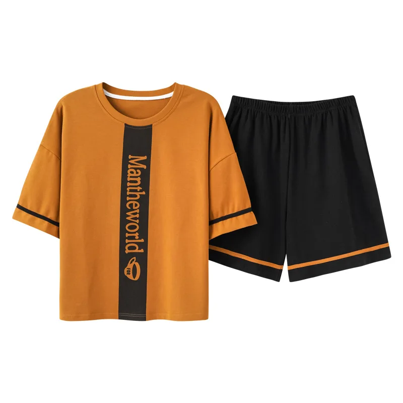 Women's cotton summer pajamas new short-sleeved shorts large size casual thin suit cute fashion home wear