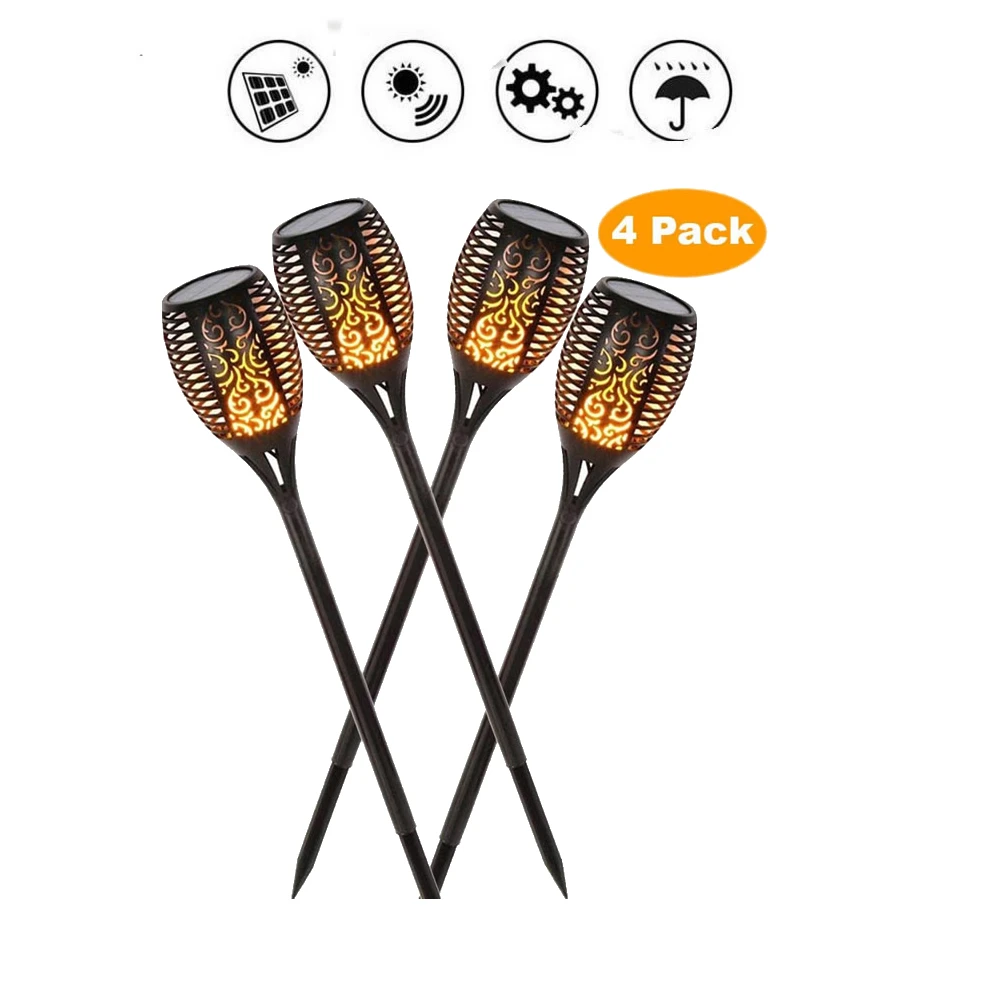 

Светодиодный фонарик на солнечной батарее, водонепроницаемый садовый декоративный светильник с мерцающим светом, Ландшафтная лампа для газона, уличный фонафонарь для дорожек, 1-8 шт.