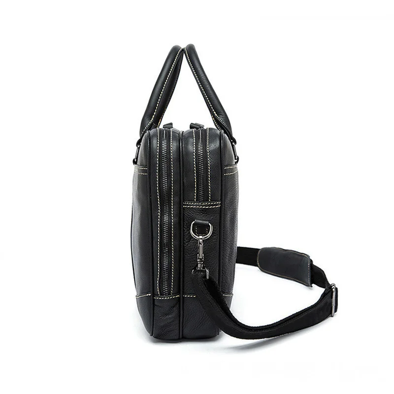 Genuine Leather Male Package Business Affairs Head Layer Cowhide Handbag Man Briefcase Single Shoulder Satchel computer bag